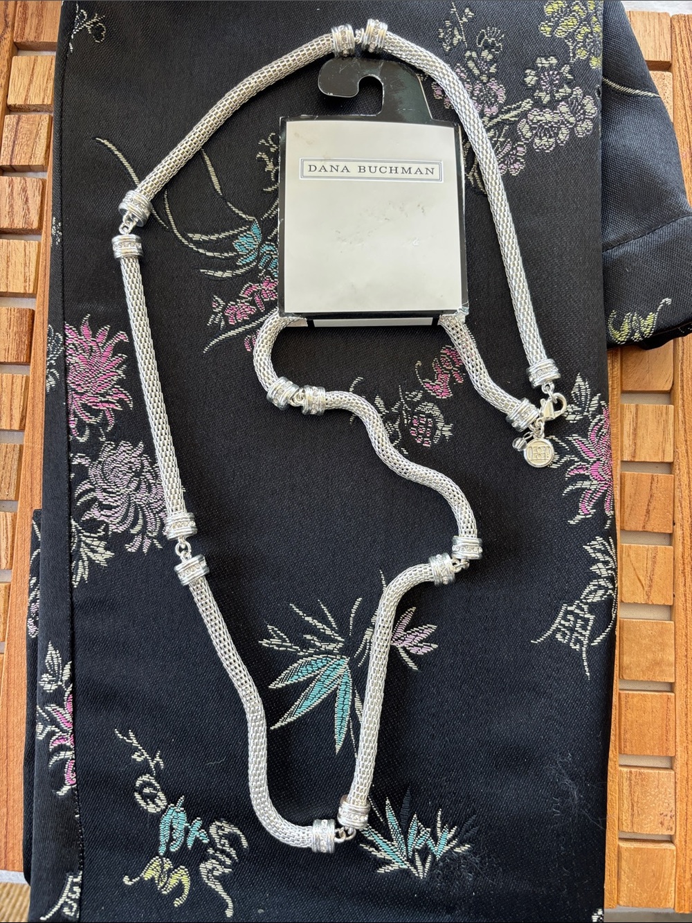 Dana Buchman Silver Mesh Multi-Station Necklace